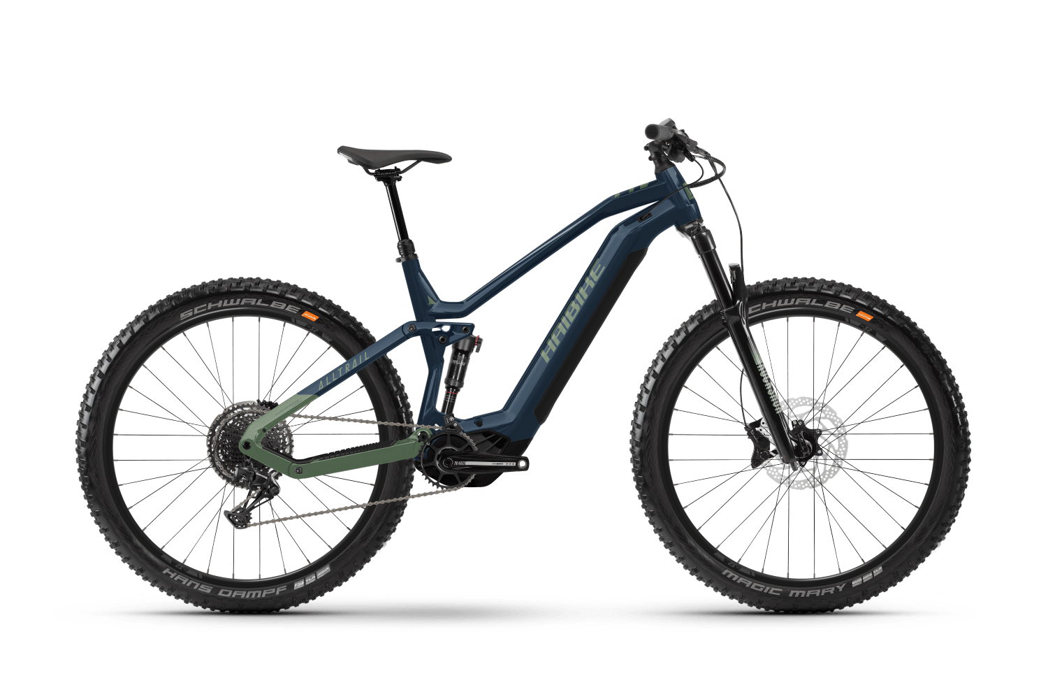 Haibike AllTrail 9 vel.XL kola 29" gloss metal blue olive