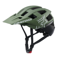 Cyklistická helma Cratoni AllSet Pro khaki černá matná